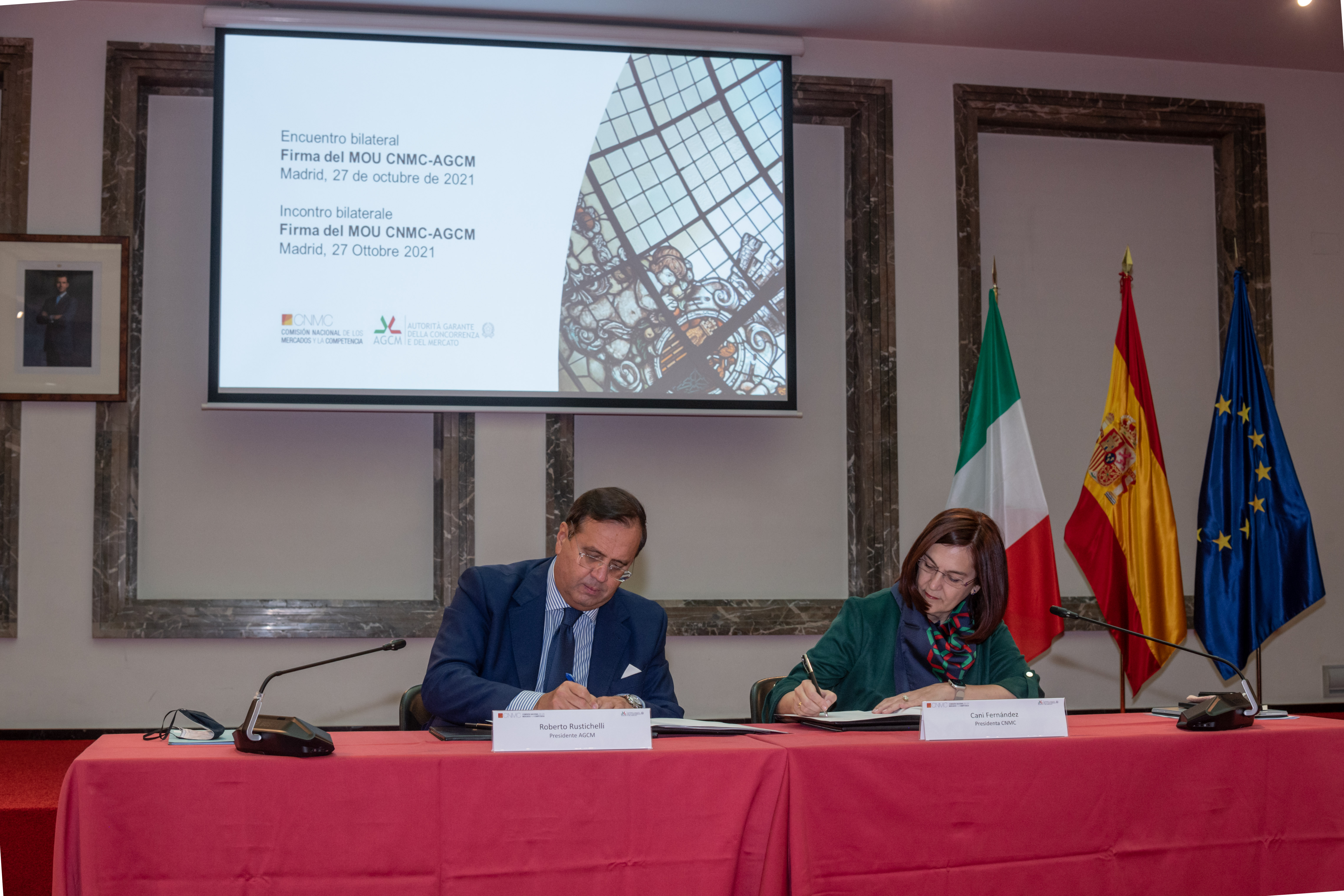 La CNMC y la autoridad de competencia italiana (AGCM) refuerzan su colaboración estratégica. Foto: CNMC.