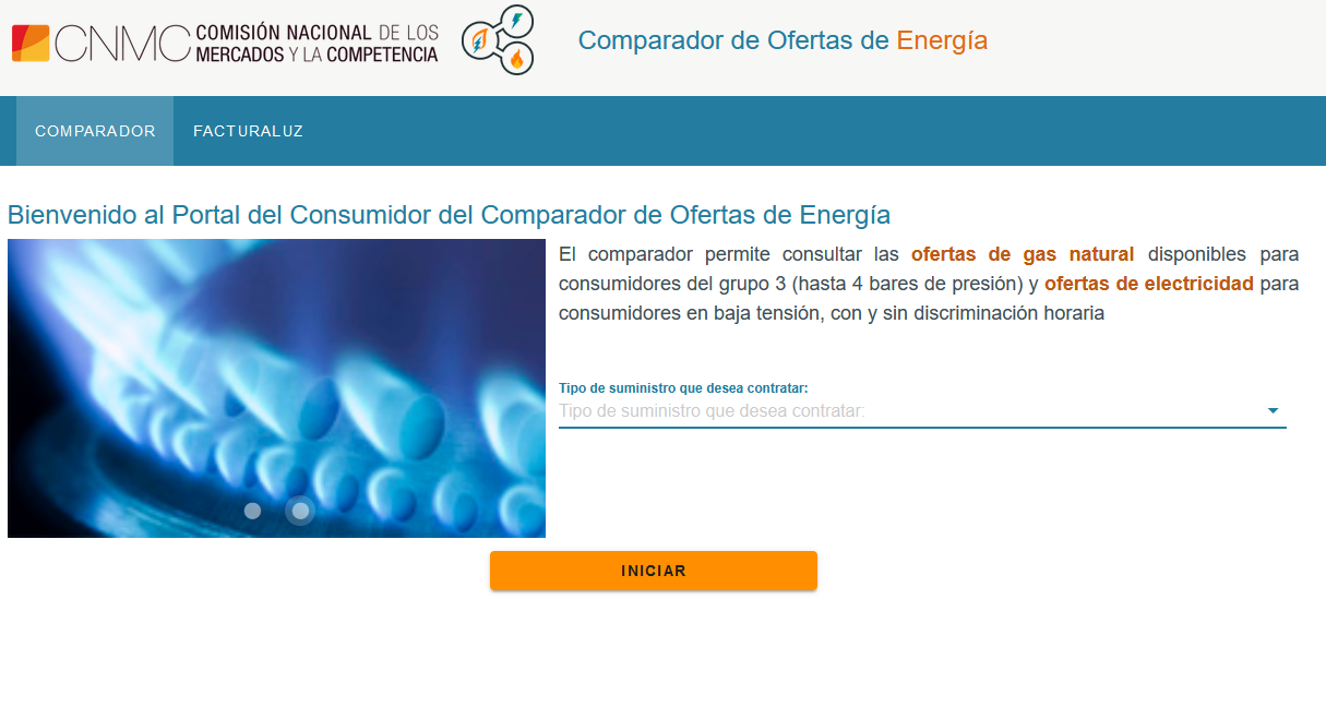 Ir al Comparador de ofertas de energía
