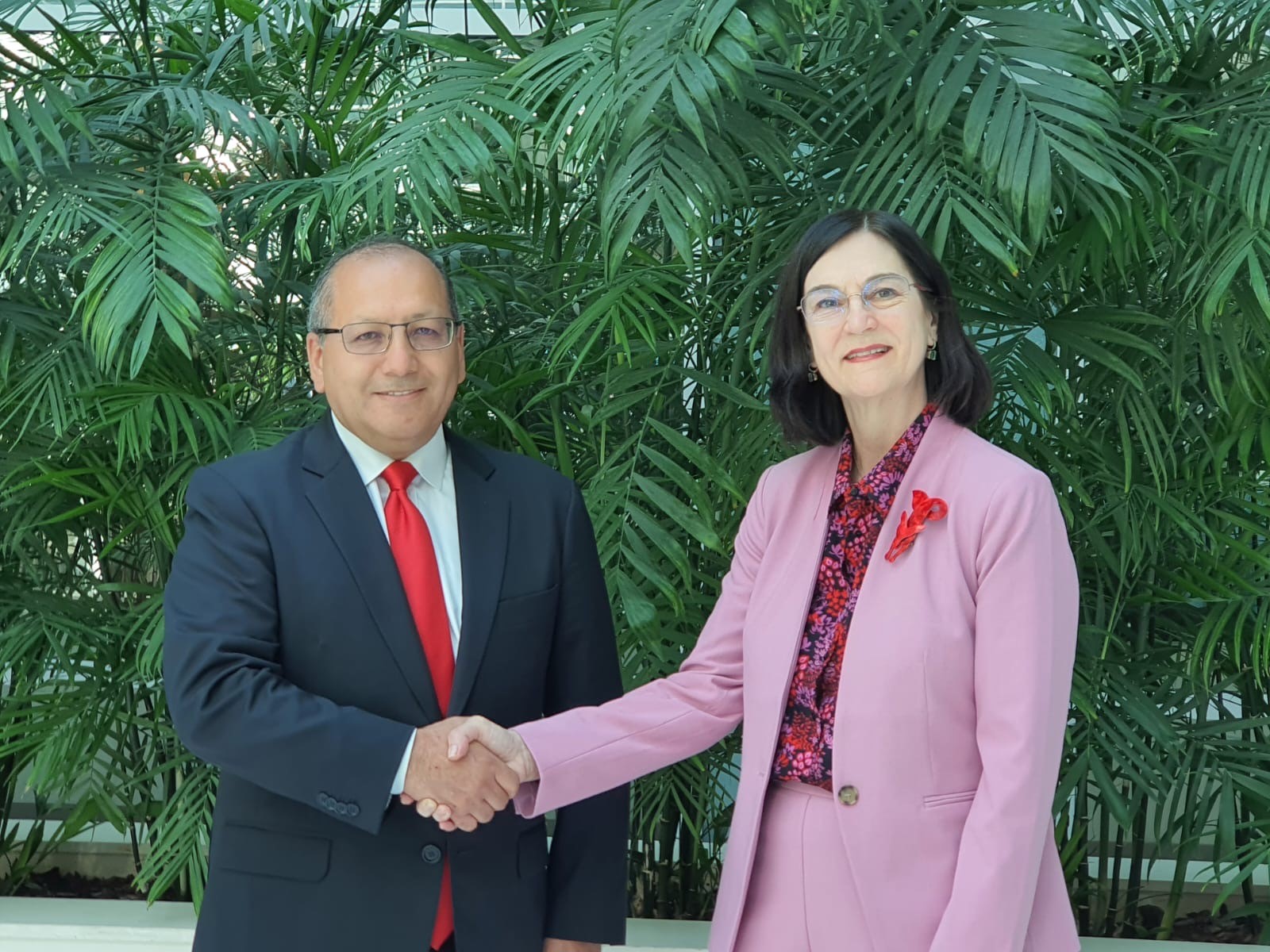 La presidenta de la CNMC, Cani Fernández, y el superintendente de Competencia Económica, Danilo Sylva