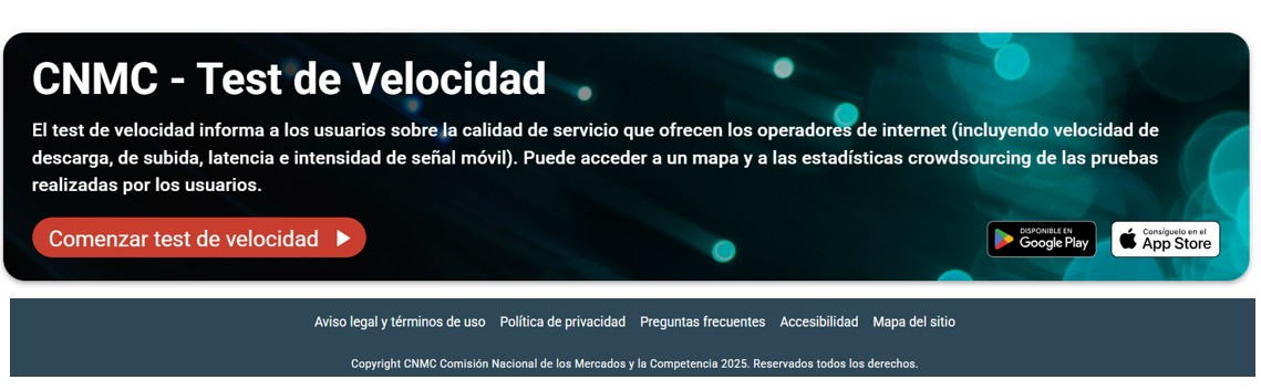 Test de velocidad CNMC